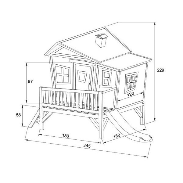 Dimensions maison enfant Robin