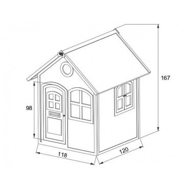 Dimensions maison enfant Julia