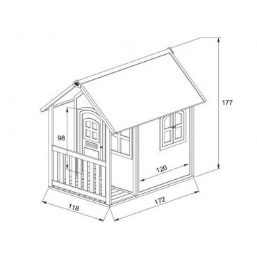 Dimensions maison enfant Alex