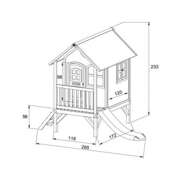 Dimensions maison enfant Tom