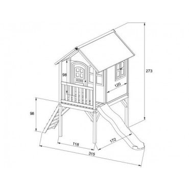 Dimensions maison enfant Laura
