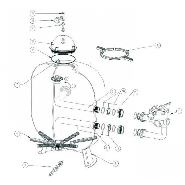 15.Kit adaptateur TE purge Triton