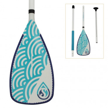 Accessoire kayak zray pagaie aluminium skiffo fidji white - elymea
