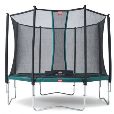 trampoline  pour enfant favorit green 270 safety net comfort berg