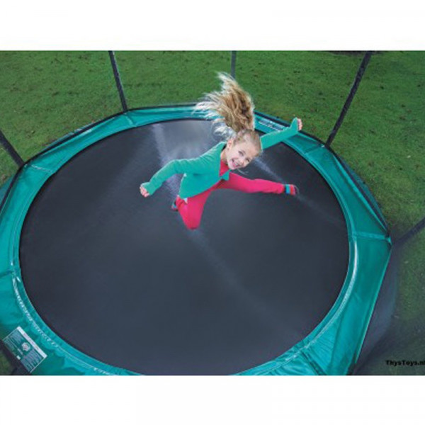 trampoline inground  safety net comfort pour enfant favorit green 270