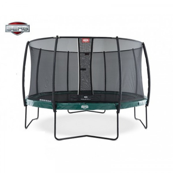 gamme de trampoline safety net deluxe elite green - elymea