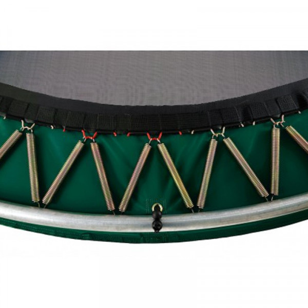 gamme de trampoline safety net deluxe elite green - elymea