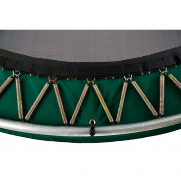 gamme de trampoline safety net deluxe elite green - elymea
