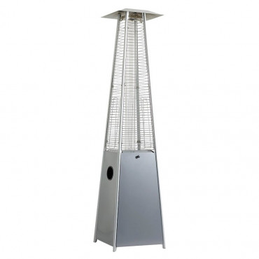 Parasol chauffant Ambiance flamme