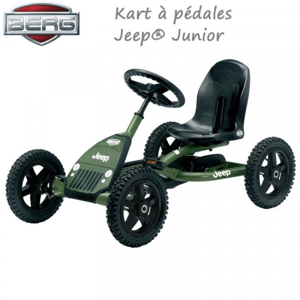 go-kart berg jeep junior à pédale - elymea