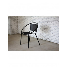 ACD-SULLY-BLACK Sully Noir - Lot de 2 Fauteuils post-modernes en métal 2