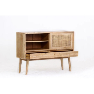 ETN-ARCHI-BUFFET-2P2T ARCHI BUFFET 2 PORTES COULISSANTE2 TIROIRS - Buffet teck massif