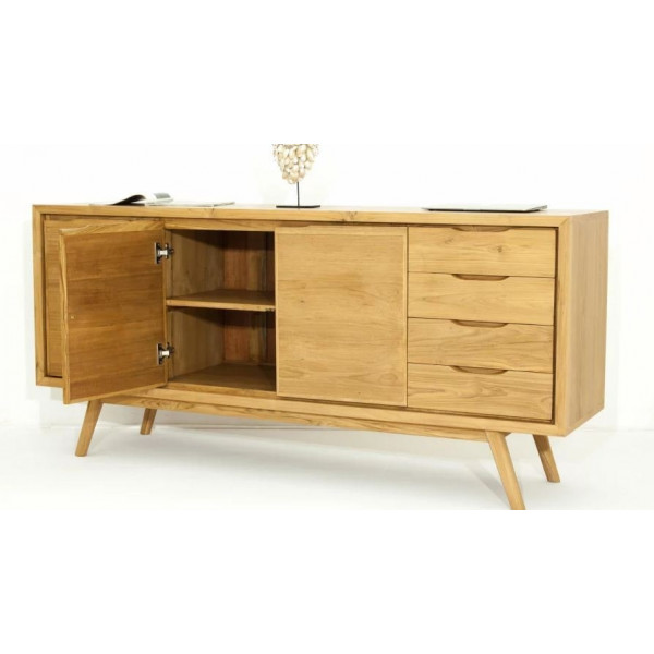 Buffet Fiftees Delorm 3 portes 4 tiroirs
