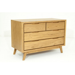 ETN-FIFTEES-COMMODE-4T FIFTEES COMMODE 4 PORTES Commode en teck massif