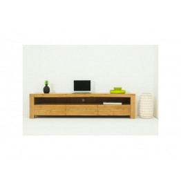 ETN-GARISS-MEUBLETV-3T1N GARISS MEUBLE TV 3 TIROIRS1 NICHES - Meuble TV en teck massif 2