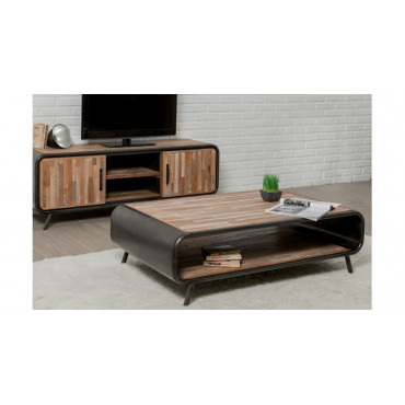 INDUS-FUSION-TABLEBASSE120 Table basse en Teck recyclé FUSION 120 x 70 cm