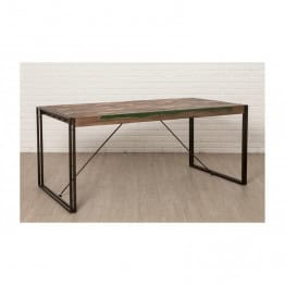 INDUS-LOFT-TABLE180 Table de repas Teck recyclé LOFT 180 x 90 cm