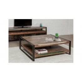 Table basse rectangulaire LOFT 120 x 100cm en Teck recyclé 2
