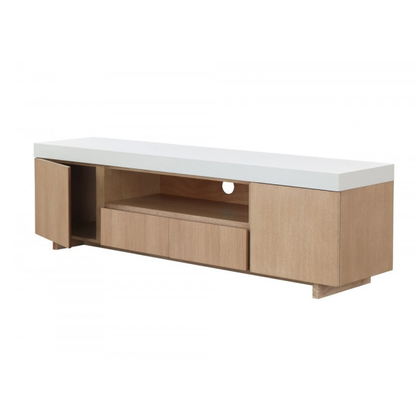 Meuble TV KARE 2 portes 1 niche 2 tiroirs