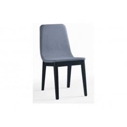 Felicio- lot de 2 chaises en tissu et bois d'intérieur