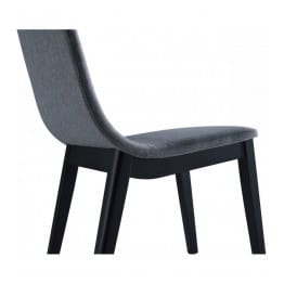Felicio- lot de 2 chaises en tissu et bois d'intérieur 2