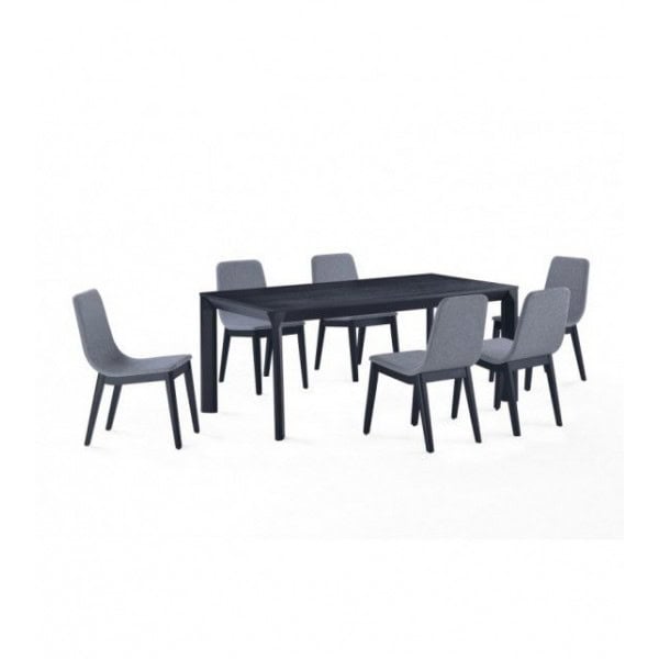 Felicio- lot de 2 chaises en tissu et bois d'intérieur