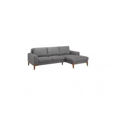 Sun season canapé d'angle grey en tissu