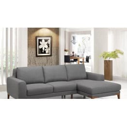 Sun season canapé d'angle grey en tissu 2