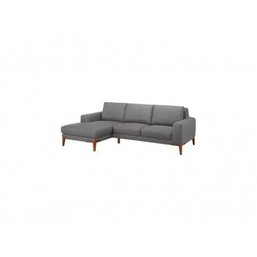 Sun season canapé d'angle grey en tissu