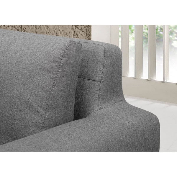 Sun season canapé d'angle grey en tissu