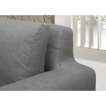 Sun season canapé d'angle grey en tissu