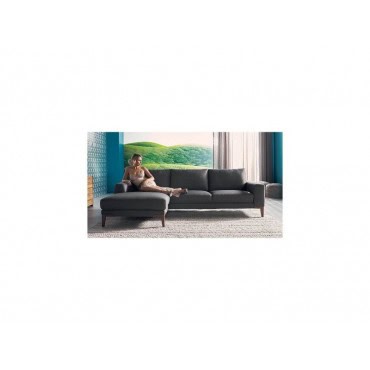 Sun season canapé d'angle grey en tissu