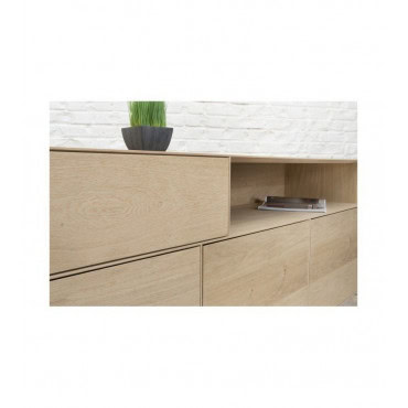 Epure buffet 3 portes 1 tiroir 1 niche  - Buffet en chêne massif