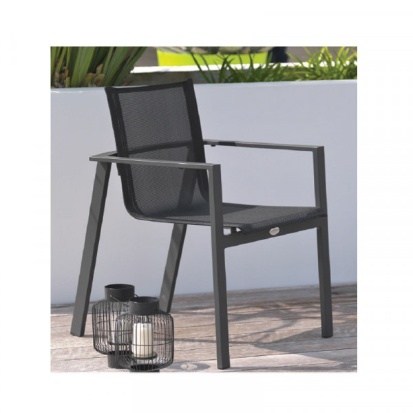 Fauteuil jardin Miami anthracite