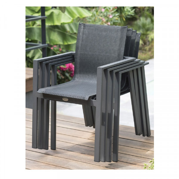 Fauteuil jardin Miami anthracite
