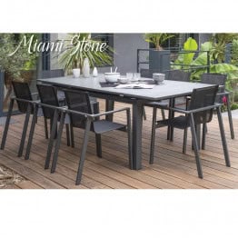 Table aluminium Miami Stone