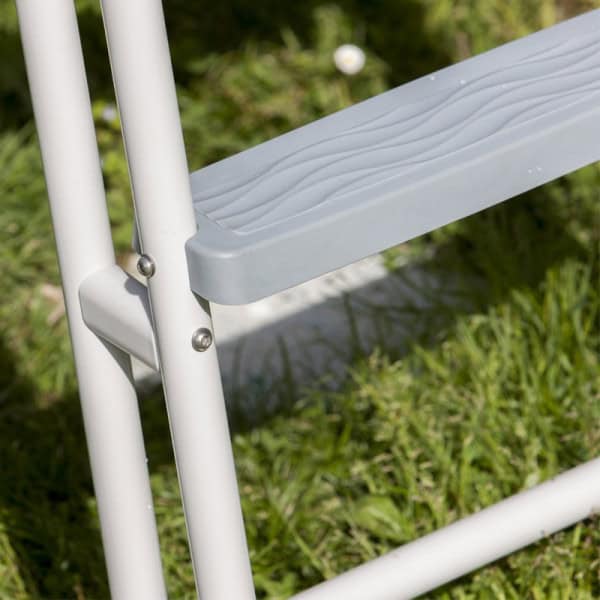 Echelle de piscine hors sol 2 x 3 marches avec plateforme