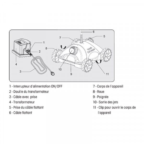 Robot piscine électrique Robotclean 1