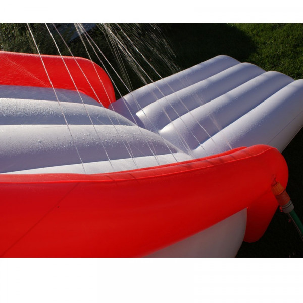 Toboggan gonflable hydrojet