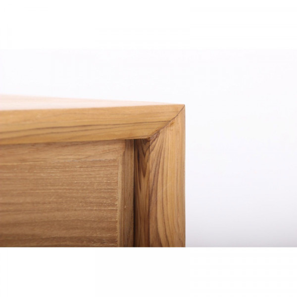 Fiftees meuble tv 1 porte2 niches - Meuble tv en teck massif