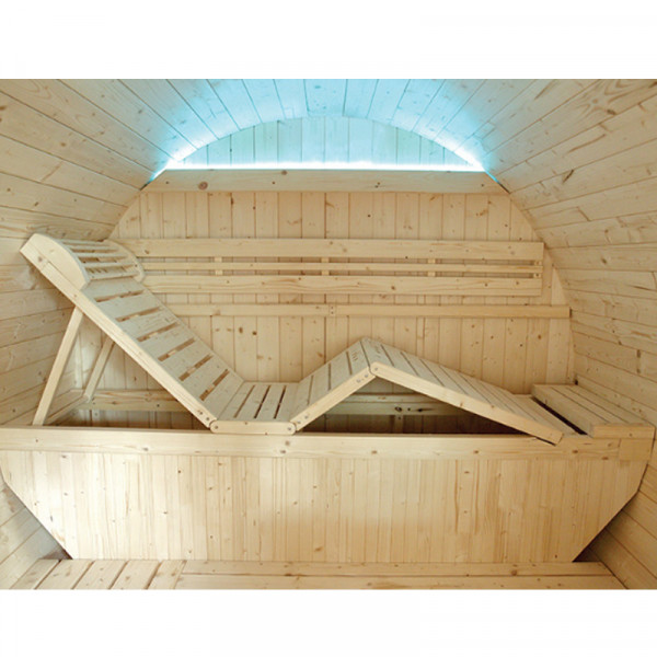 Sauna Extérieur à vapeur Gaïa Luna banc multi-positions