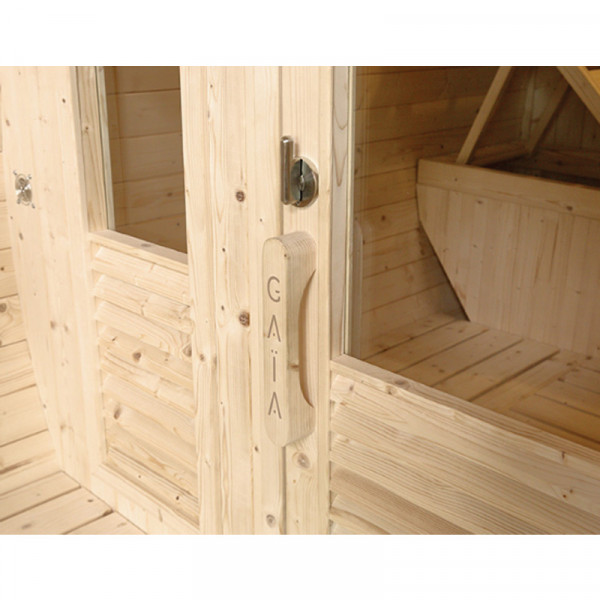 Sauna Extérieur à vapeur Gaïa Luna porte