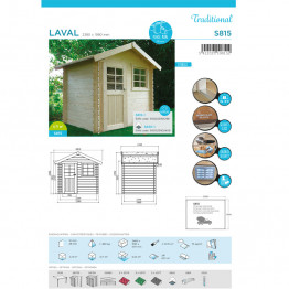 Abri de jardin Laval 2