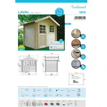 Abri de jardin Laval