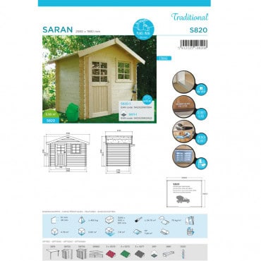Abri de jardin Saran