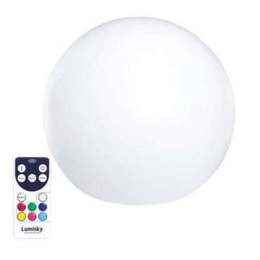Boule lumineuse multicolore flottante LED sans fil