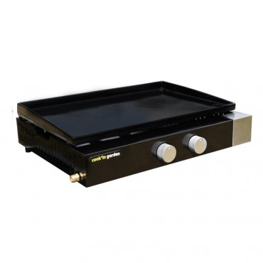 Plancha à gaz FINESTA 2 brûleurs