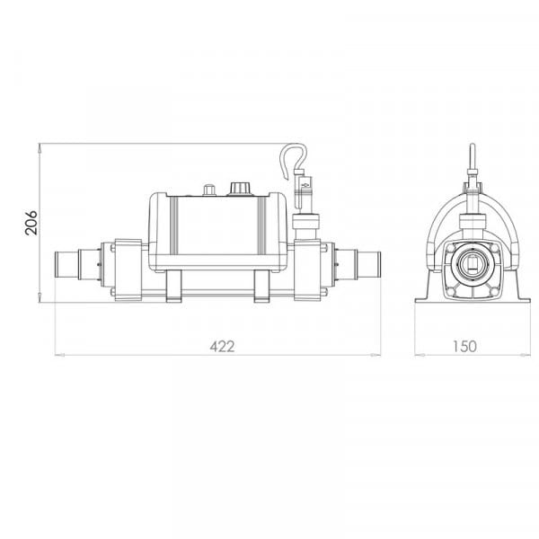 Réchauffeur piscine 3kw Nano