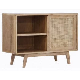 Buffet Archi 1 porte coulissante 3 tiroirs - teck massif 2