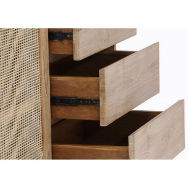 Buffet Archi 1 porte coulissante 3 tiroirs - teck massif